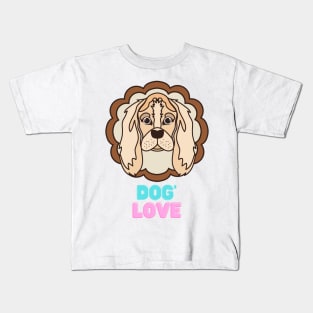 Love dogs my family Kids T-Shirt